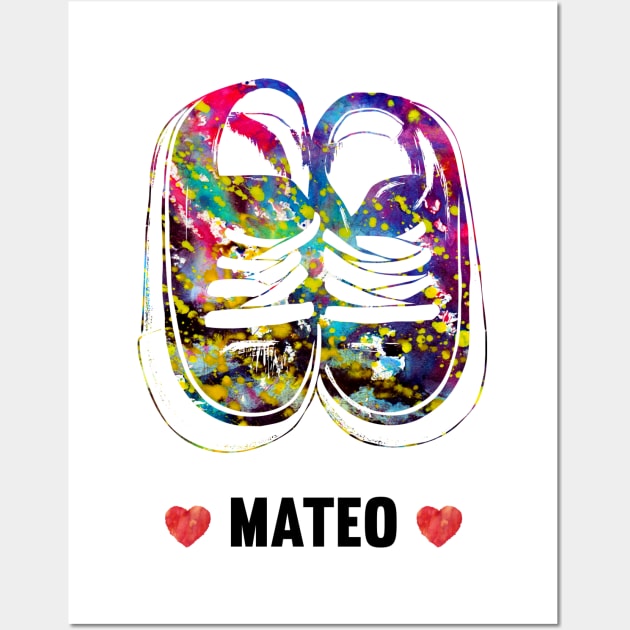 Mateo Baby Name Wall Art by erzebeth